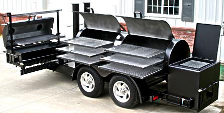 Mobile Custom Smoker with all the trimmings